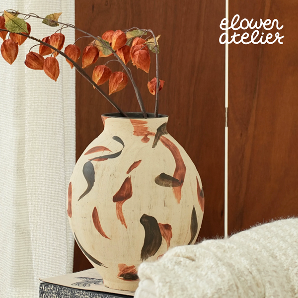 Koi Fish Handcrafted Ceramic Art Vase