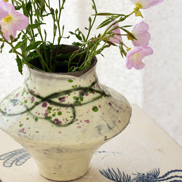 Handcrafted Ceramic Accent Vase