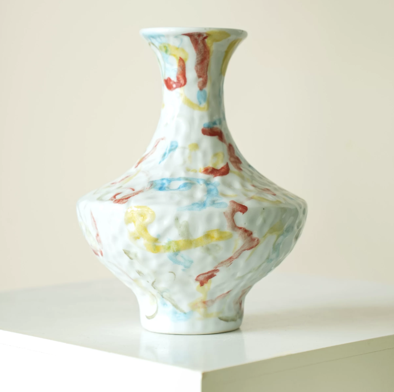 Hand Painted Artistic Ceramic Flower Vase